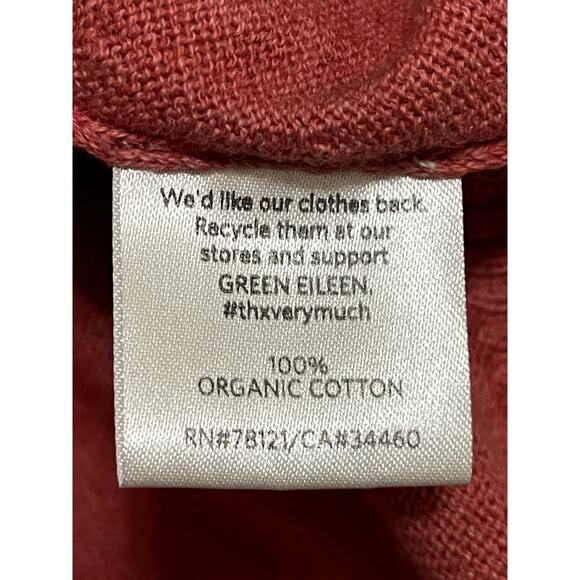 EILEEN FISHER Pink Cardigan Size XL 100% Cotton - Picture 6 of 7